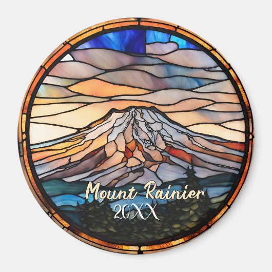 Mount Rainier Vakantie Souvenir  Magneet (Voorkant)