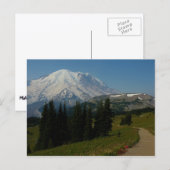 Mount Rainier vanaf de Sourdough Ridge Trail Briefkaart (Voorkant / Achterkant)