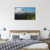 Mount Rainier vanaf het Sourdough Ridge Trail Canvas Afdruk (Insitu (Slaapkamer))