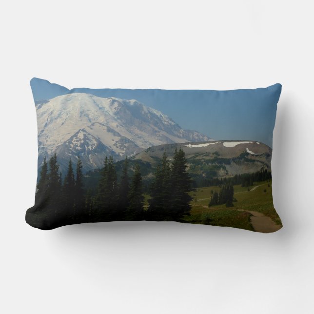 Mount Rainier vanaf het Sourdough Ridge Trail Kussen (Voorkant)