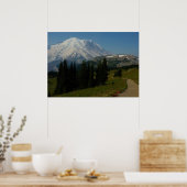 Mount Rainier vanaf het Sourdough Ridge Trail Poster (Keuken)