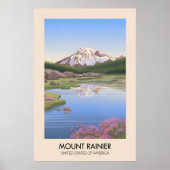 Mount Rainier VS Reisposter Poster (Voorkant)