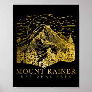 Mount Rainier Washington Berg Mt Klimmen Summ Poster
