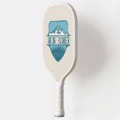 Mount Rainier Washington bergtop ontwerp Pickleball Paddle (Links)