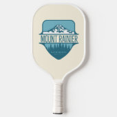 Mount Rainier Washington bergtop ontwerp Pickleball Paddle (Achterkant)