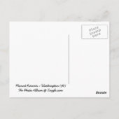 Mount Rainier Washington Briefkaart (Achterkant)