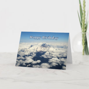 Mount Rainier, Washington, Happy Birthday Card Kaart