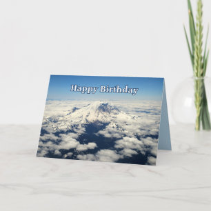 Mount Rainier, Washington, Happy Birthday Card Kaart