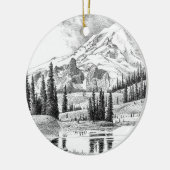 Mount Rainier, Washington Keramisch Ornament (Links)