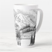 Mount Rainier, Washington Latte Mok (Rechterhoek)