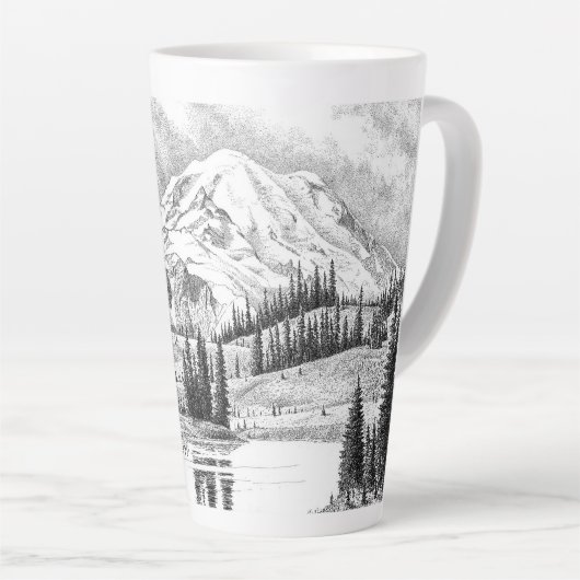 Mount Rainier, Washington Latte Mok (Rechterhoek)