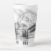 Mount Rainier, Washington Latte Mok (Voorkant)