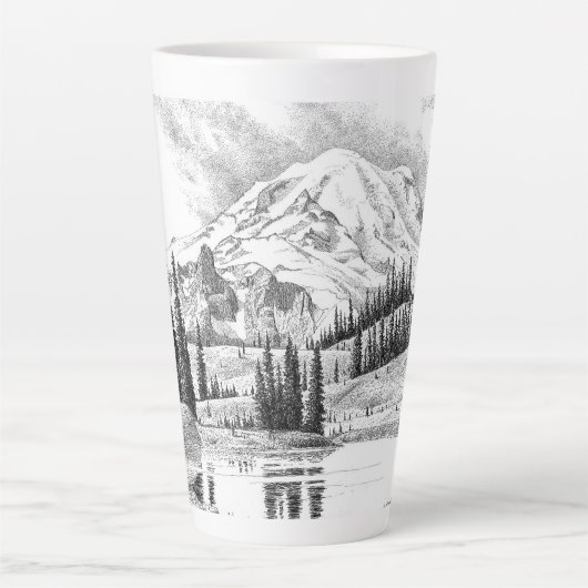 Mount Rainier, Washington Latte Mok (Voorkant)