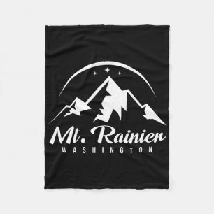Mount Rainier Washington Ski Resort Skiën Snowboa Fleece Deken