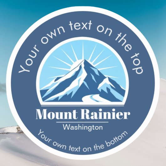 Mount Rainier Washington skigebied Vinyl Sticker