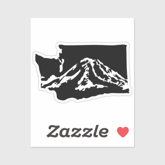 Mount Rainier Washington Sticker (Vel)
