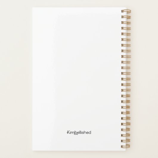 Mount Rainier Washington Waterverf Planner (Achterkant)