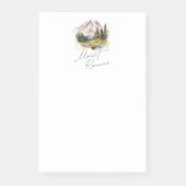 Mount Rainier Waterverf landschap Post-it® Notes (Voorkant)