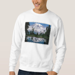 Mount Rainier Weerspiegeling in een bergvijver Trui