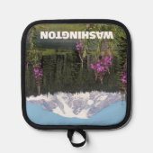 Mount Rainier-wildbloemen in de staat Washington Pannenlap (Voorkant)