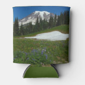 Mount Rainier, Wilde Bloemen en Sneeuw Blikjeskoeler (Voorkant)