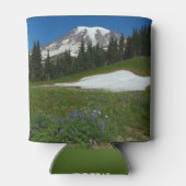 Mount Rainier, Wilde Bloemen en Sneeuw Blikjeskoeler (Achterkant)