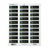 Mount Rainier, Wilde Bloemen en Sneeuw Etiket (Full Sheet)