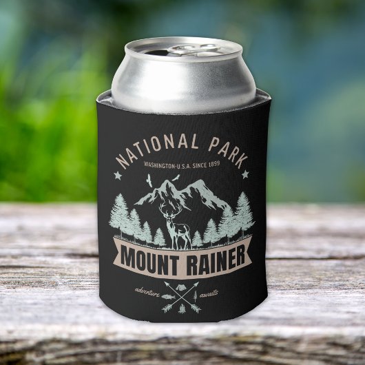 Mount Rainier Wilderness Deer Graphic Blikjeskoeler