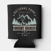 Mount Rainier Wilderness Deer Graphic Blikjeskoeler (Achterkant)