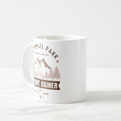 Mount Rainier Wilderness Deer Graphic  Koffiemok (Voorkant links)