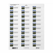 Mount Rainier Wildflower Meadows Retouradres Etiket (Full Sheet)