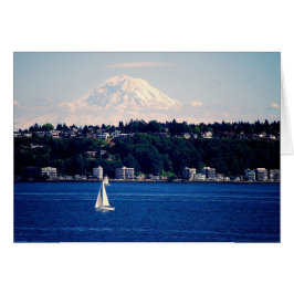 Mount Rainier, Zeilboten op Puget Sound Kaart
