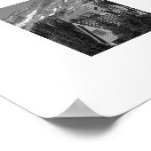 Mount Rainier Zwart-Wit Fotografisch Poster (Hoek)