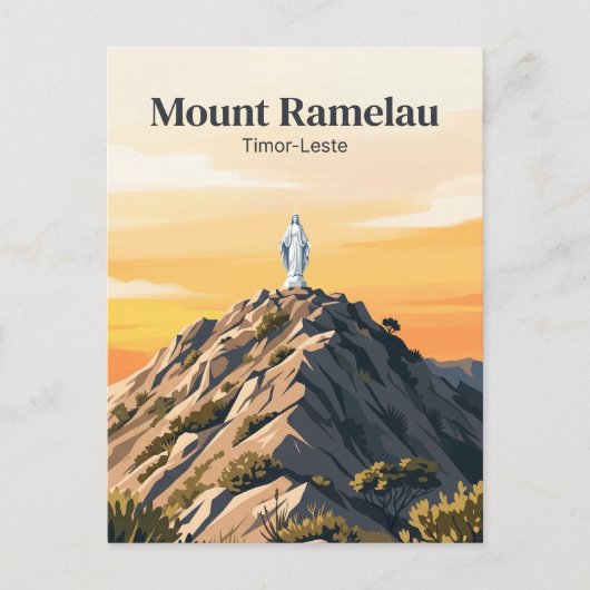 Mount Ramelau-top Timor-Leste Briefkaart (Voorkant)