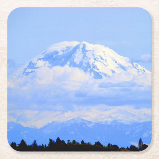 Mount Ranier Kartonnen Onderzetters (Voorkant)