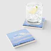 Mount Ranier Stenen Onderzetter (Zijkant)