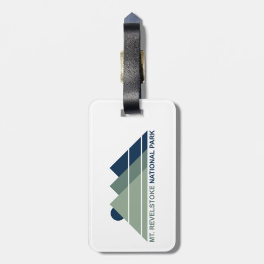 Mount Revelstoke National Park Mountain Sun Bagagelabel (Achterkant verticaal)