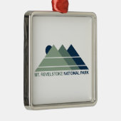 Mount Revelstoke National Park Mountain Sun Metalen Ornament (Rechts)