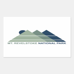 Mount Revelstoke National Park Mountain Sun Rechthoekige Sticker