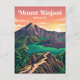 Mount Rinjani Indonesië Briefkaart