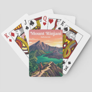 Mount Rinjani Indonesië Pokerkaarten