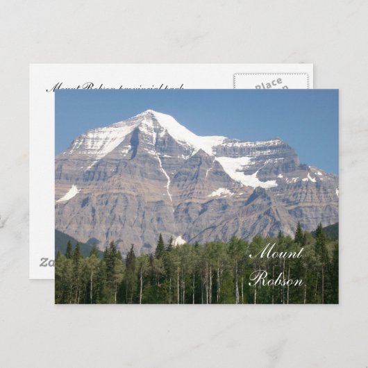 Mount Robson Briefkaart (Voorkant / Achterkant)