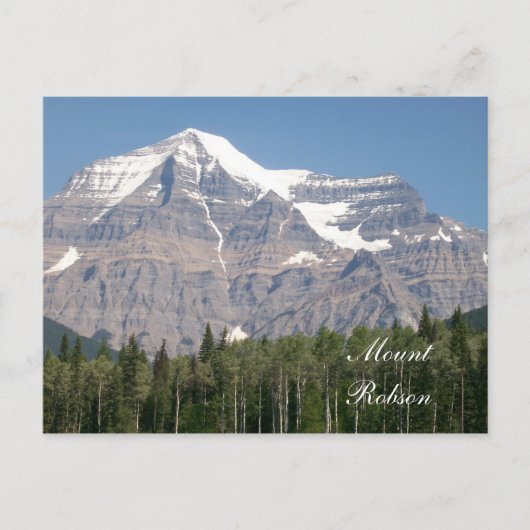 Mount Robson Briefkaart (Voorkant)