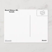 Mount Robson, Canada Briefkaart (Achterkant)