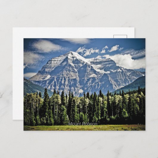 Mount Robson, Canadese Rockies, Briefkaart (Voorkant / Achterkant)