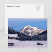 Mount Robson in Winter Briefkaart (Voorkant / Achterkant)