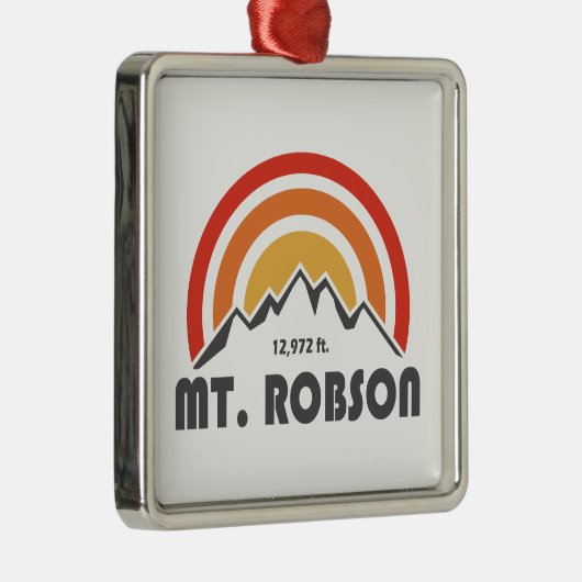 Mount Robson Metalen Ornament (Rechts)