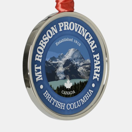 Mount Robson PP Metalen Ornament (Rechts)
