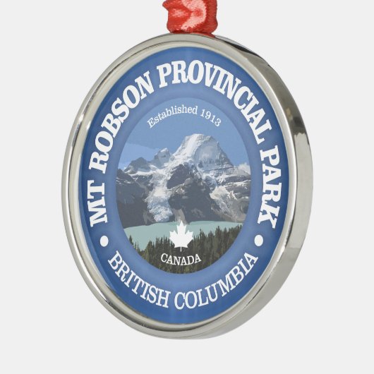 Mount Robson PP Metalen Ornament (Links)