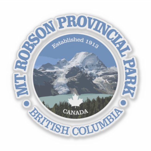 Mount Robson PP Sticker (Voorkant)